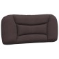 vidaXL Cama con colchón tela marrón oscuro 90x200 cm