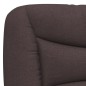 vidaXL Cama con colchón tela marrón oscuro 90x200 cm