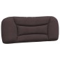 vidaXL Cama con colchón tela marrón oscuro 100x200 cm