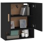 vidaXL Armario de pared madera contrachapada negro 60x31x70 cm vidaXL Armario de pared madera contrachapada negro 60x31x70 cm