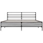vidaXL Estructura cama madera ingeniería metal gris Sonoma 150x200 cm vidaXL Estructura cama madera ingeniería metal gris Sonoma 150x200 cm