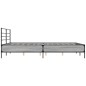 vidaXL Estructura cama madera ingeniería metal gris Sonoma 150x200 cm vidaXL Estructura cama madera ingeniería metal gris Sonoma 150x200 cm