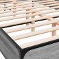 vidaXL Estructura cama madera ingeniería metal gris Sonoma 150x200 cm vidaXL Estructura cama madera ingeniería metal gris Sonoma 150x200 cm