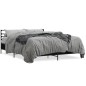 vidaXL Estructura de cama madera de ingeniería y metal negro 160x200cm vidaXL Estructura de cama madera de ingeniería y metal negro 160x200cm