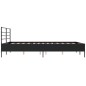 vidaXL Estructura de cama madera de ingeniería y metal negro 160x200cm vidaXL Estructura de cama madera de ingeniería y metal negro 160x200cm