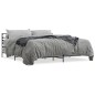 vidaXL Estructura cama madera ingeniería metal gris Sonoma 200x200 cm vidaXL Estructura cama madera ingeniería metal gris Sonoma 200x200 cm
