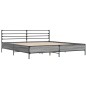 vidaXL Estructura cama madera ingeniería metal gris Sonoma 200x200 cm vidaXL Estructura cama madera ingeniería metal gris Sonoma 200x200 cm