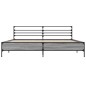 vidaXL Estructura cama madera ingeniería metal gris Sonoma 200x200 cm vidaXL Estructura cama madera ingeniería metal gris Sonoma 200x200 cm