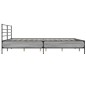 vidaXL Estructura cama madera ingeniería metal gris Sonoma 200x200 cm vidaXL Estructura cama madera ingeniería metal gris Sonoma 200x200 cm