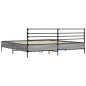 vidaXL Estructura cama madera ingeniería metal gris Sonoma 200x200 cm vidaXL Estructura cama madera ingeniería metal gris Sonoma 200x200 cm