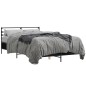 vidaXL Estructura de cama madera de ingeniería y metal negro 120x190cm vidaXL Estructura de cama madera de ingeniería y metal negro 120x190cm