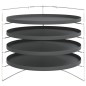 vidaXL Bandejas para pizza 4 uds con estante acero Ø 28 cm vidaXL Bandejas para pizza 4 uds con estante acero Ø 28 cm