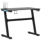 vidaXL Escritorio gaming con LED patas en forma Z negro 90x60x75 cm vidaXL Escritorio gaming con LED patas en forma Z negro 90x60x75 cm