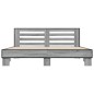 vidaXL Estructura cama madera ingeniería metal gris Sonoma 180x200 cm vidaXL Estructura cama madera ingeniería metal gris Sonoma 180x200 cm
