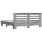 vidaXL Estructura cama madera ingeniería metal gris Sonoma 180x200 cm vidaXL Estructura cama madera ingeniería metal gris Sonoma 180x200 cm