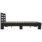 vidaXL Estructura de cama madera de ingeniería y metal negro 160x200cm