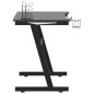 vidaXL Escritorio gaming con LED patas en forma Z negro 90x60x75 cm vidaXL Escritorio gaming con LED patas en forma Z negro 90x60x75 cm