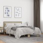 vidaXL Estructura cama madera ingeniería metal roble Sonoma 120x200 cm vidaXL Estructura cama madera ingeniería metal roble Sonoma 120x200 cm