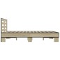 vidaXL Estructura cama madera ingeniería metal roble Sonoma 120x200 cm vidaXL Estructura cama madera ingeniería metal roble Sonoma 120x200 cm