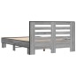 vidaXL Estructura cama madera ingeniería metal gris Sonoma 140x190 cm vidaXL Estructura cama madera ingeniería metal gris Sonoma 140x190 cm