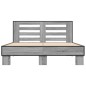 vidaXL Estructura cama madera ingeniería metal gris Sonoma 120x190 cm vidaXL Estructura cama madera ingeniería metal gris Sonoma 120x190 cm