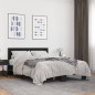 vidaXL Estructura de cama madera de ingeniería y metal negro 120x190cm vidaXL Estructura de cama madera de ingeniería y metal negro 120x190cm