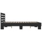 vidaXL Estructura de cama madera de ingeniería y metal negro 120x190cm vidaXL Estructura de cama madera de ingeniería y metal negro 120x190cm