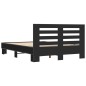 vidaXL Estructura de cama madera de ingeniería y metal negro 120x190cm vidaXL Estructura de cama madera de ingeniería y metal negro 120x190cm