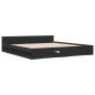 vidaXL Estructura cama con cajones madera ingeniería negra 180x200 cm vidaXL Estructura cama con cajones madera ingeniería negra 180x200 cm