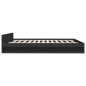 vidaXL Estructura cama con cajones madera ingeniería negra 180x200 cm vidaXL Estructura cama con cajones madera ingeniería negra 180x200 cm