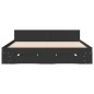 vidaXL Estructura cama con cajones madera ingeniería negra 160x200 cm