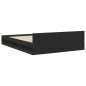 vidaXL Estructura cama con cajones madera ingeniería negra 160x200 cm