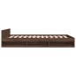 vidaXL Cama con cajones madera ingeniería marrón roble 160x200 cm vidaXL Cama con cajones madera ingeniería marrón roble 160x200 cm