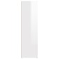 vidaXL Aparador de madera contrachapada blanco brillante 80x30x106 cm