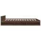 vidaXL Cama con cajones madera de ingeniería marrón roble 140x200 cm vidaXL Cama con cajones madera de ingeniería marrón roble 140x200 cm