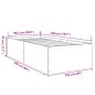 vidaXL Estructura de cama madera de ingeniería roble Sonoma 100x200 cm vidaXL Estructura de cama madera de ingeniería roble Sonoma 100x200 cm