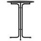 vidaXL Mesa alta de comedor madera ingeniería y acero negro Ø80x110 cm vidaXL Mesa alta de comedor madera ingeniería y acero negro Ø80x110 cm