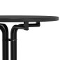 vidaXL Mesa alta de comedor madera ingeniería y acero negro Ø80x110 cm vidaXL Mesa alta de comedor madera ingeniería y acero negro Ø80x110 cm