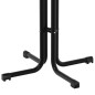 vidaXL Mesa alta de comedor madera ingeniería y acero negro Ø80x110 cm vidaXL Mesa alta de comedor madera ingeniería y acero negro Ø80x110 cm