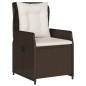 vidaXL Set comedor de jardín 7 pzas con cojines ratán sintético marrón vidaXL Set comedor de jardín 7 pzas con cojines ratán sintético marrón