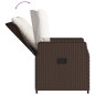 vidaXL Set comedor de jardín 7 pzas con cojines ratán sintético marrón vidaXL Set comedor de jardín 7 pzas con cojines ratán sintético marrón