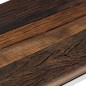 vidaXL Mesa consola acero inoxidable madera maciza traviesa plateado vidaXL Mesa consola acero inoxidable madera maciza traviesa plateado