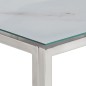 vidaXL Mesa consola acero inoxidable plateado y vidrio templado vidaXL Mesa consola acero inoxidable plateado y vidrio templado