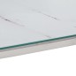 vidaXL Mesa consola acero inoxidable plateado y vidrio templado vidaXL Mesa consola acero inoxidable plateado y vidrio templado