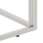 vidaXL Mesa consola acero inoxidable plateado y vidrio templado vidaXL Mesa consola acero inoxidable plateado y vidrio templado