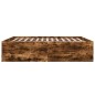 vidaXL Estructura de cama madera de ingeniería roble ahumado 200x200cm vidaXL Estructura de cama madera de ingeniería roble ahumado 200x200cm