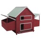 vidaXL Gallinero de madera rojo 157x97x110 cm vidaXL Gallinero de madera rojo 157x97x110 cm