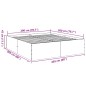 vidaXL Estructura de cama madera de ingeniería roble ahumado 200x200cm vidaXL Estructura de cama madera de ingeniería roble ahumado 200x200cm
