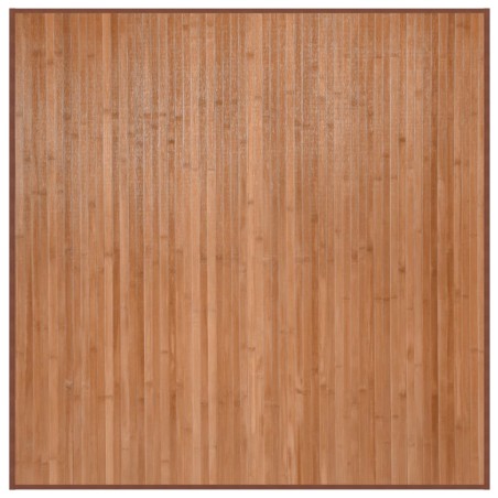 vidaXL Alfombra cuadrada bambú color natural 100x100 cm