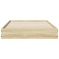 vidaXL Estructura de cama madera de ingeniería roble Sonoma 75x190 cm vidaXL Estructura de cama madera de ingeniería roble Sonoma 75x190 cm
